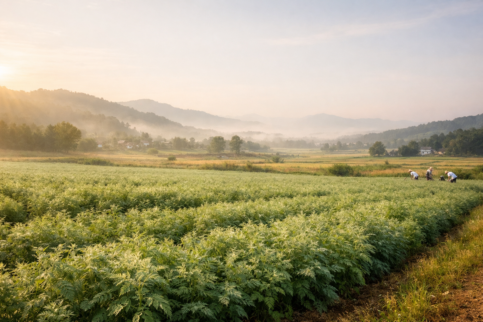 蕲春艾草首页主视觉背景图